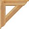 Ekena Millwork Traditional Traditional Rough Sawn Bracket w/ Offset Brace, Western Red Cedar, 8"W x 32"D x 32"H BKT0806X32X32TRA01RWR - alternate 4